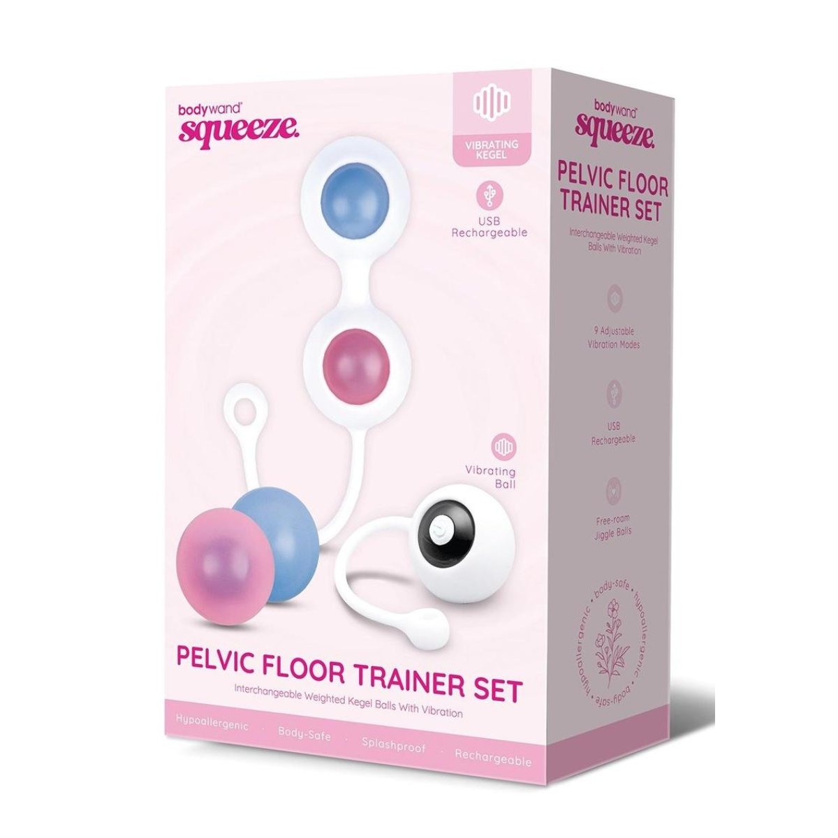 Bodywand Squeeze Vibrating Pelvic Floor Trainer Set