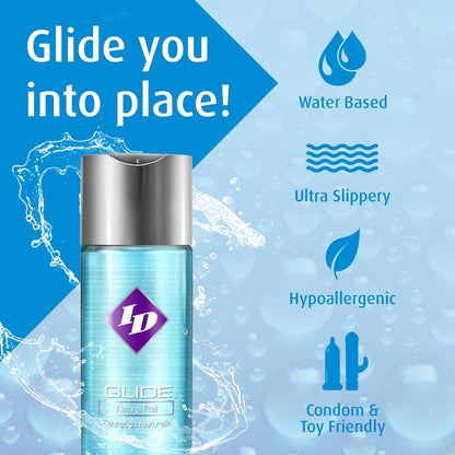 ID Glide Natural Feel Lubricant 250ml
