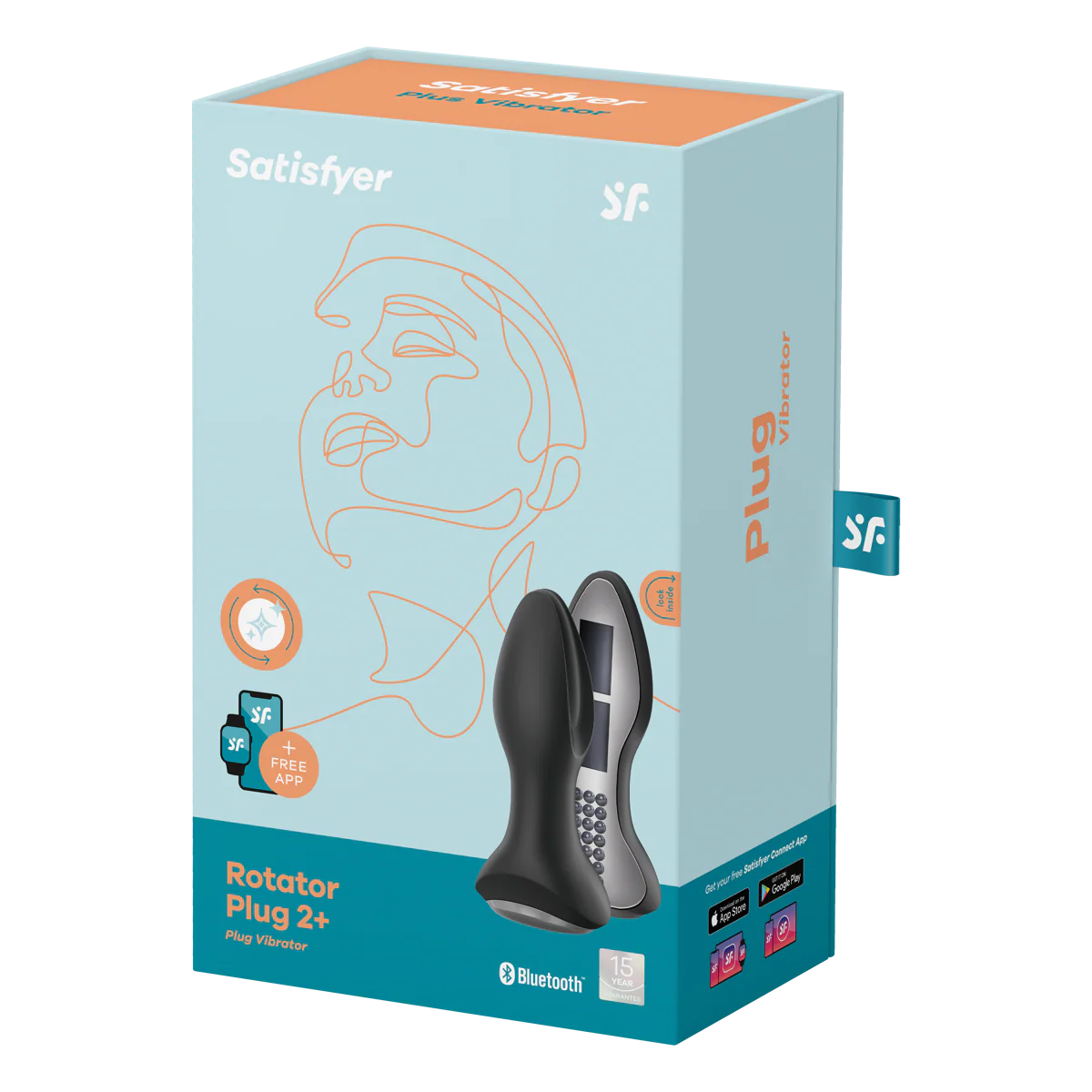 Satisfyer Rotator Plug 2+ App-Controlled Vibrating & Rotating Plug