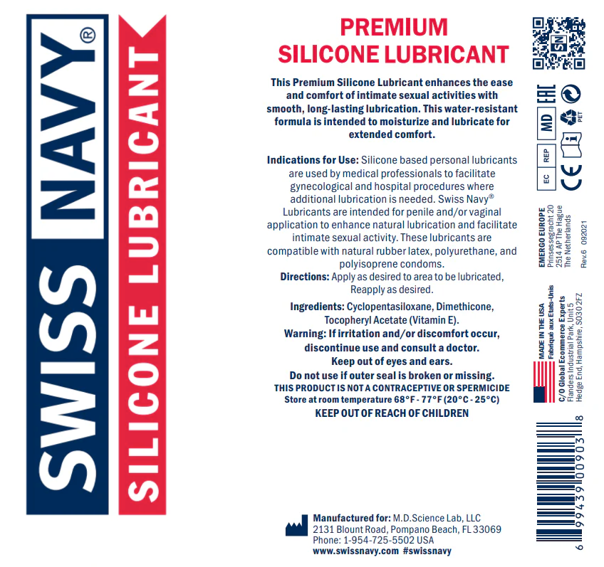 Swiss Navy® Premium Silicone Lube