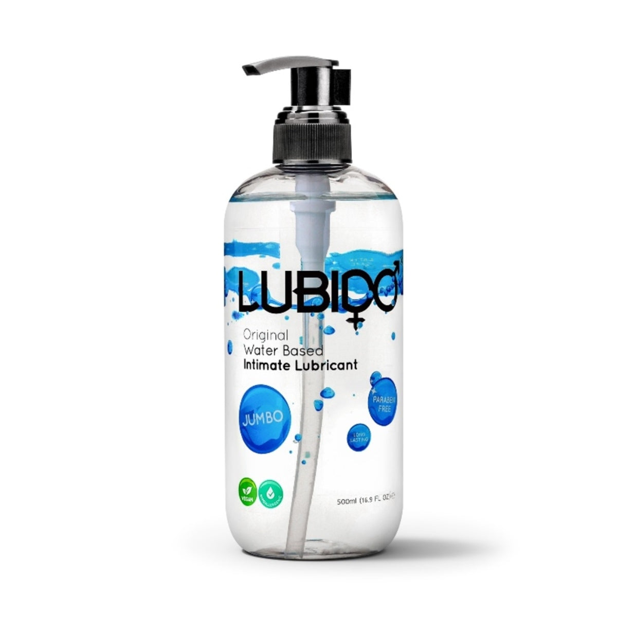Lubido Jumbo Transparent Water-Based Lube 500ml