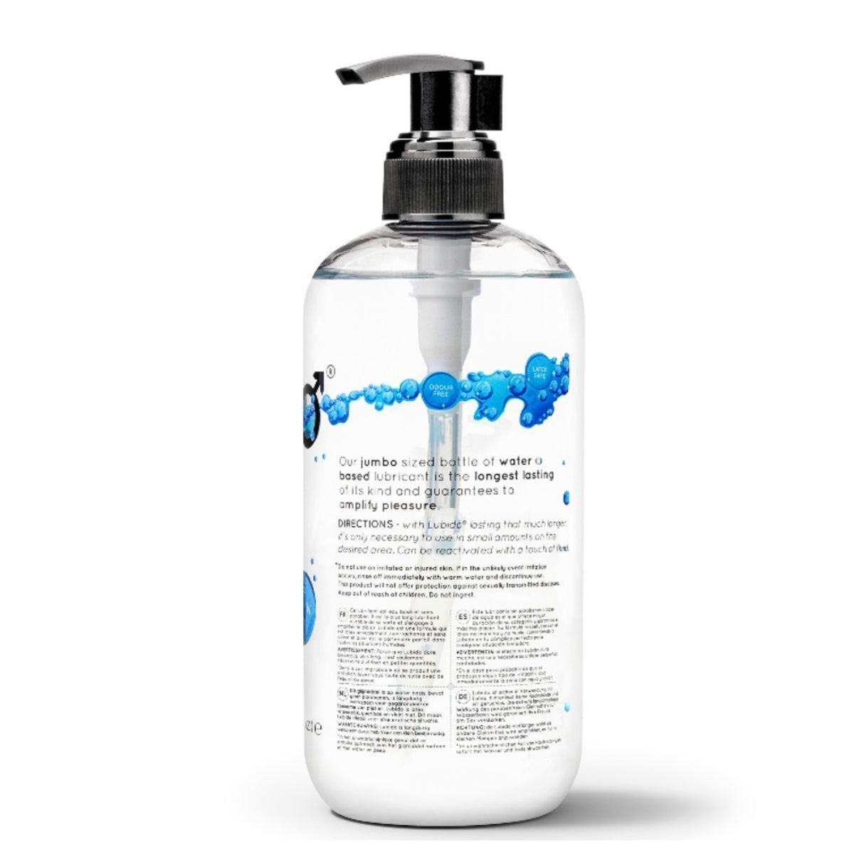 Lubido Jumbo Transparent Water-Based Lube 500ml