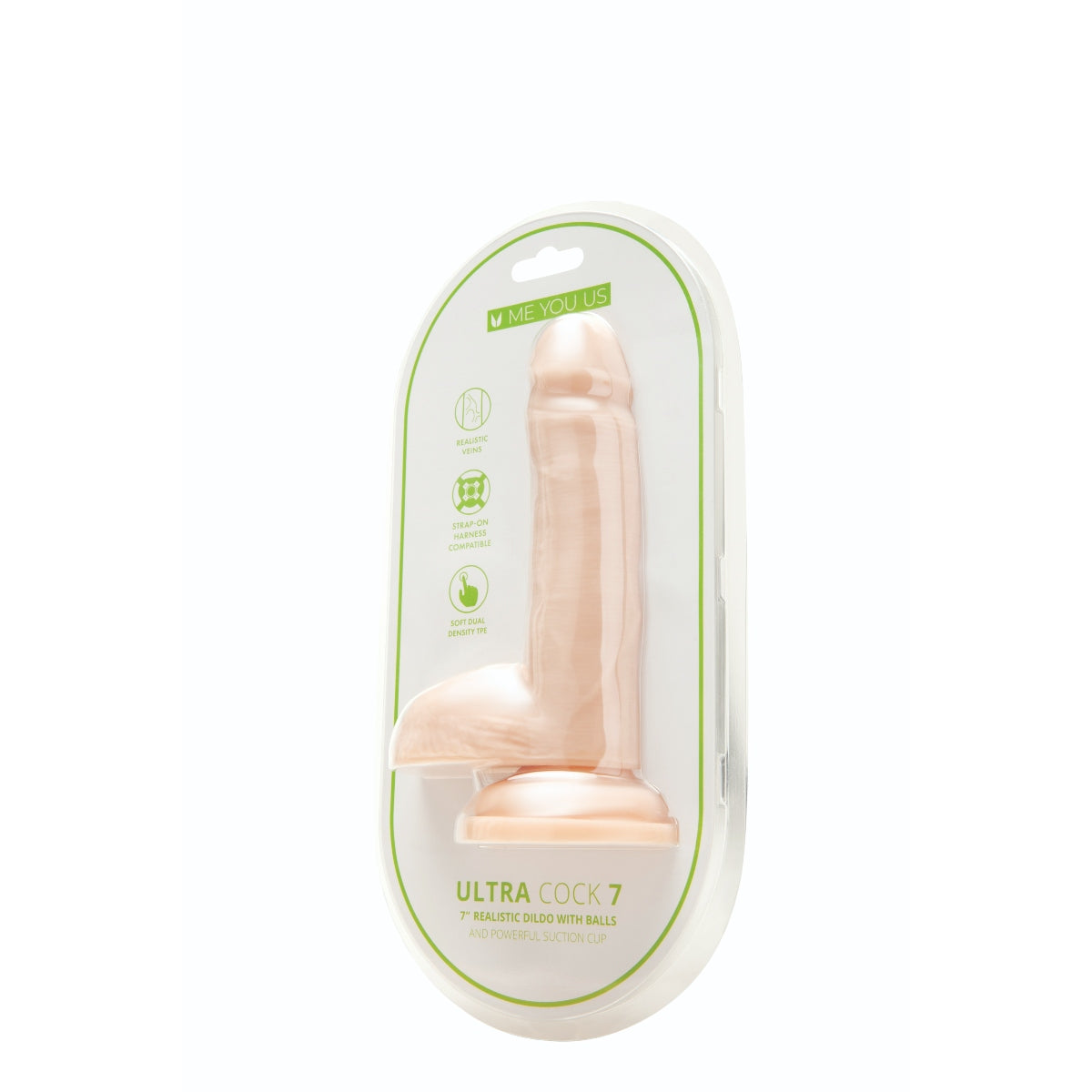 Ultra Cock Dual Density Dildo with Balls