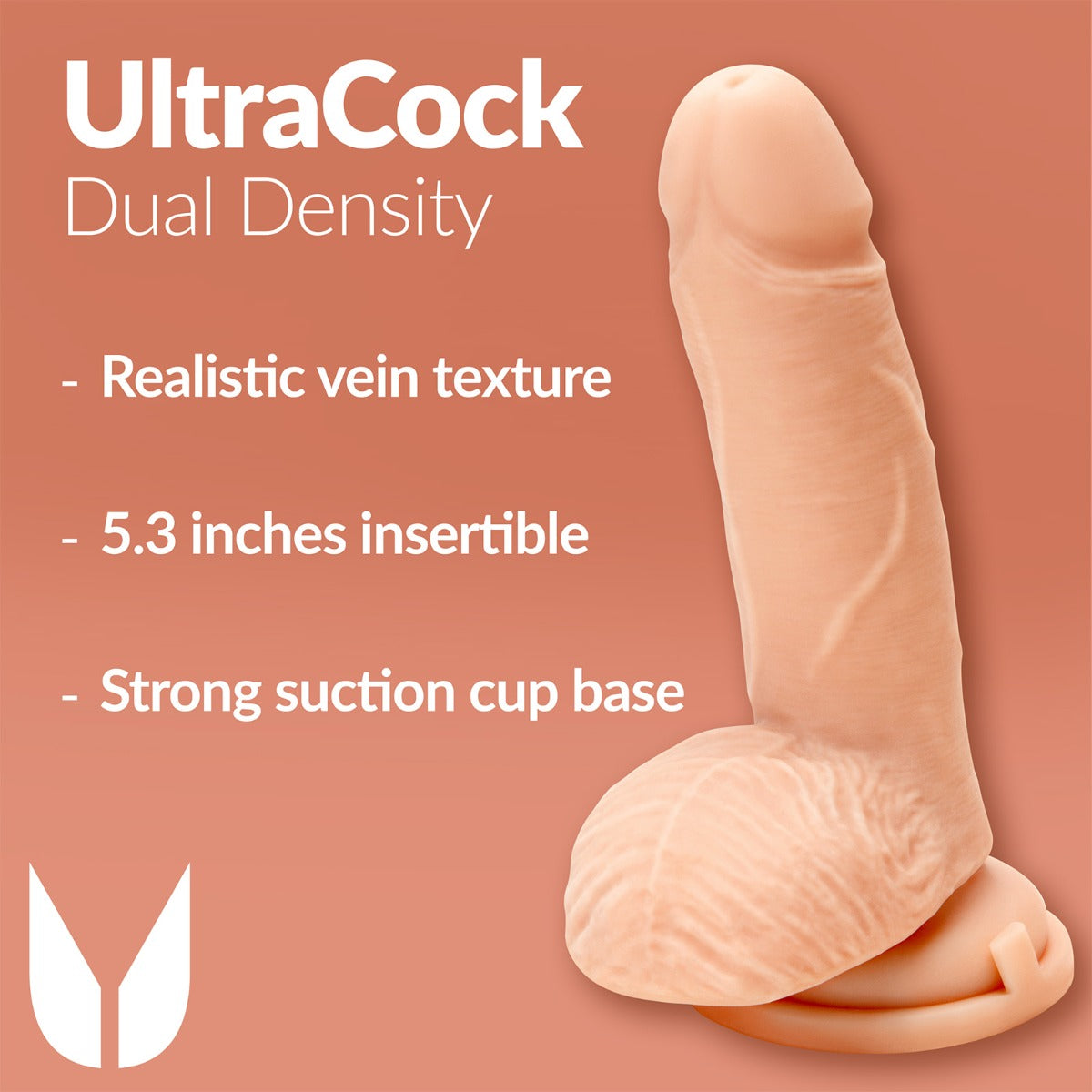 Ultra Cock Dual Density Dildo with Balls