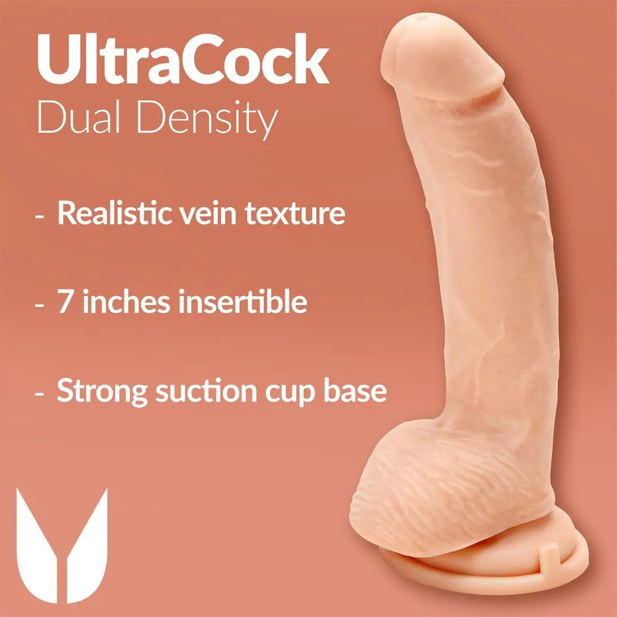 Ultra Cock Dual Density Dildo with Balls