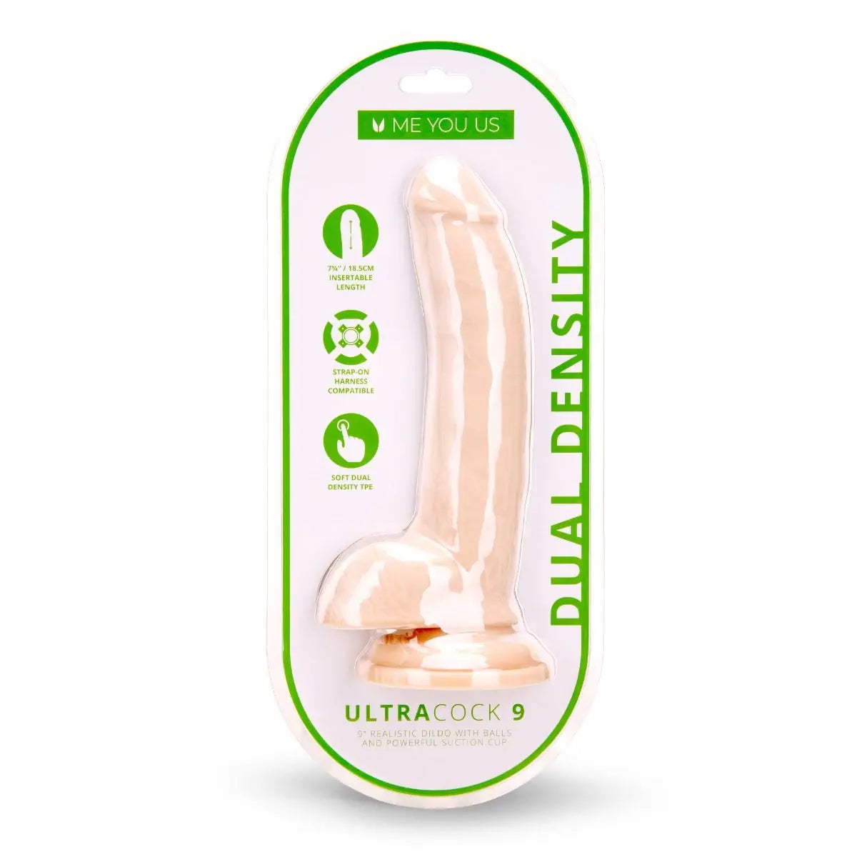 Ultra Cock Dual Density Dildo with Balls