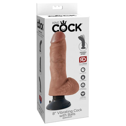 King Cock Vibrating Cock with Balls