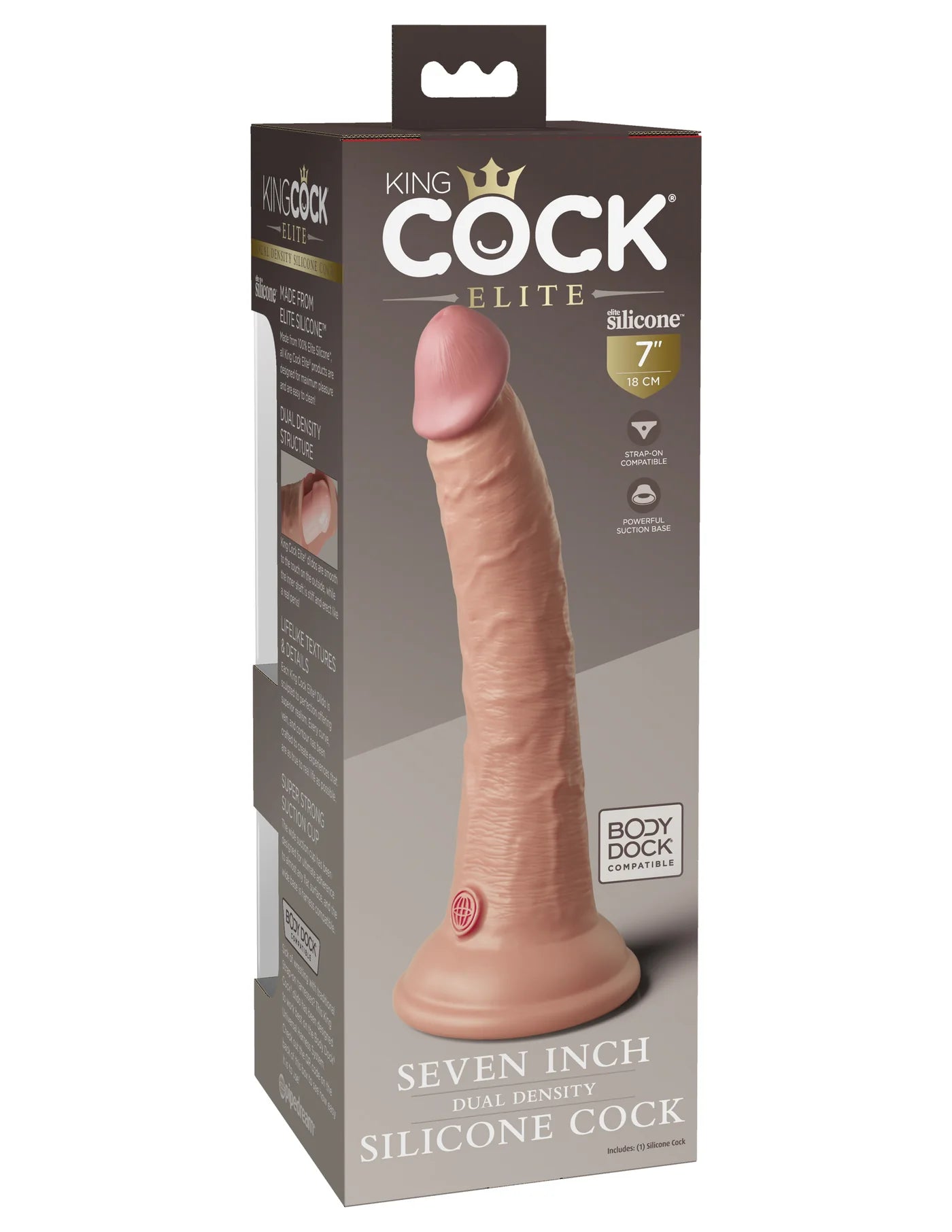 Dual-Density Silicone Dildo – Lifelike Feel & Suction Cup