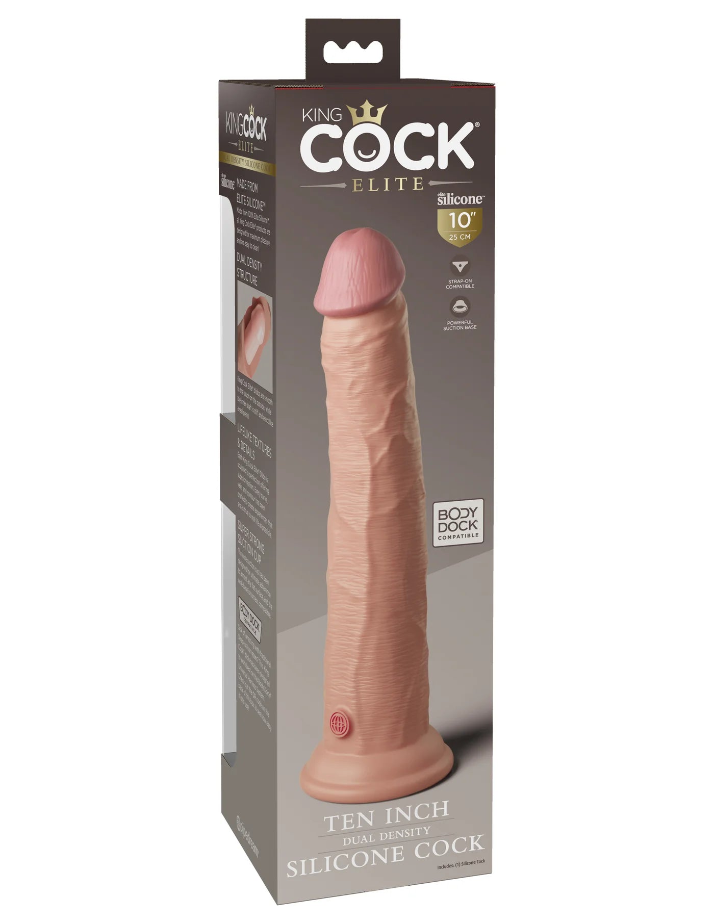 Dual-Density Silicone Dildo – Lifelike Feel & Suction Cup
