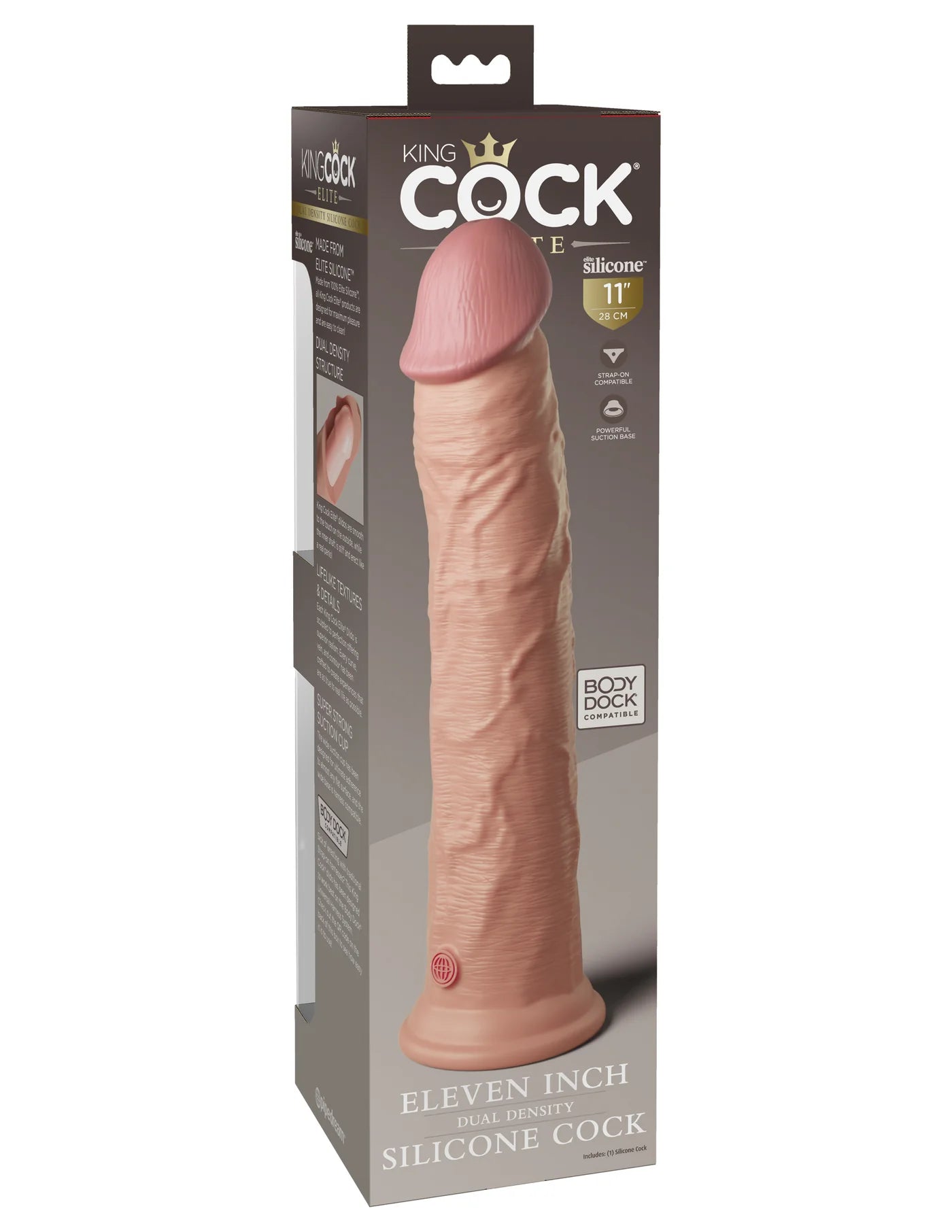 Dual-Density Silicone Dildo – Lifelike Feel & Suction Cup