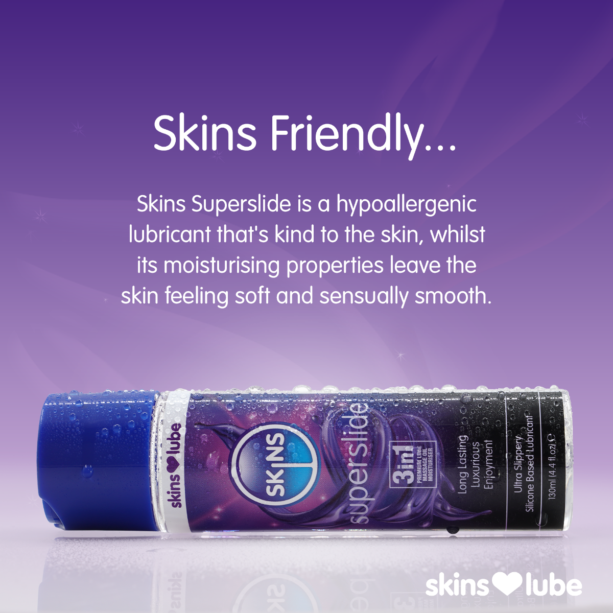 Skins Superslide 3 in 1 Silicone Based Lubricant 130ml
